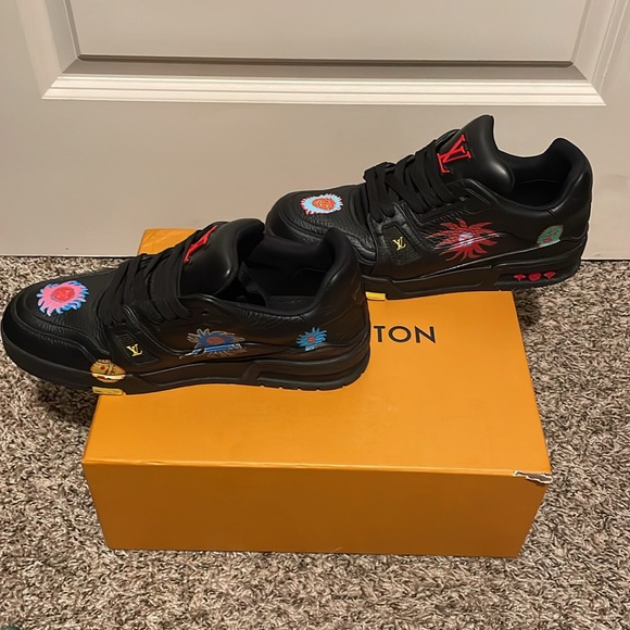 Louis Vuitton x Yayoi Kusama Trainer (Black Print) - Picture 3 of 8